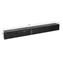 Schwebender TV-Schrank Vision Schwarz Mangoholz 280 cm - Starfurn