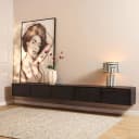 Schwebender TV-Schrank Vision Schwarz Mangoholz 280 cm - Starfurn
