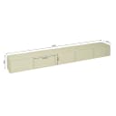 Schwebender TV-Schrank Vision Sand Mangoholz 280 cm - Starfurn