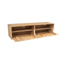 Schwebender TV-Schrank Vision Naturel aus Mangoholz, 120 cm - Starfurn