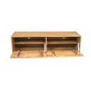 Schwebender TV-Schrank Vision Naturel aus Mangoholz, 120 cm - Starfurn