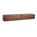 Schwebender TV-Schrank Vision Braun Mangoholz 240 cm - Starfurn