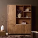 Regal XL Dallas Natur-Mangoholz 160 cm - Starfurn