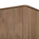 Vitrinenschrank Dallas Natur-Mangoholz 55 cm - Starfurn