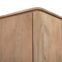 Vitrinenschrank Dallas Natur-Mangoholz 55 cm - Starfurn
