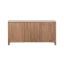 Vitrinenschrank Dallas Natur-Mangoholz 55 cm - Starfurn