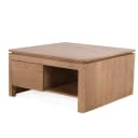 Quadratischer Couchtisch Dallas, naturbelassenes Mangoholz, 80 cm - Starfurn