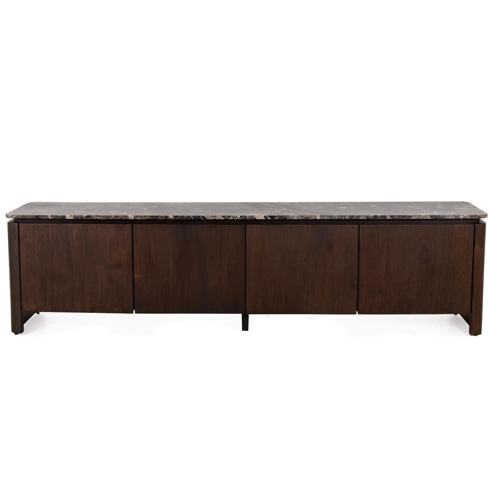 Oberteil TV-Möbel Dallas Braun Marmor 210 cm - Starfurn