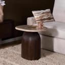 Beistelltisch Noel Braun Marmor 60 cm - Starfurn