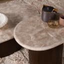 Couchtisch Noel Braun Marmor 90 cm - Starfurn