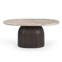 Couchtisch Noel Braun Marmor 90 cm - Starfurn