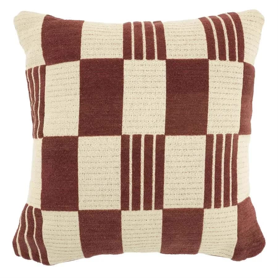 Kissen Twist 45 x 45 cm - burgunderrot - By-Boo