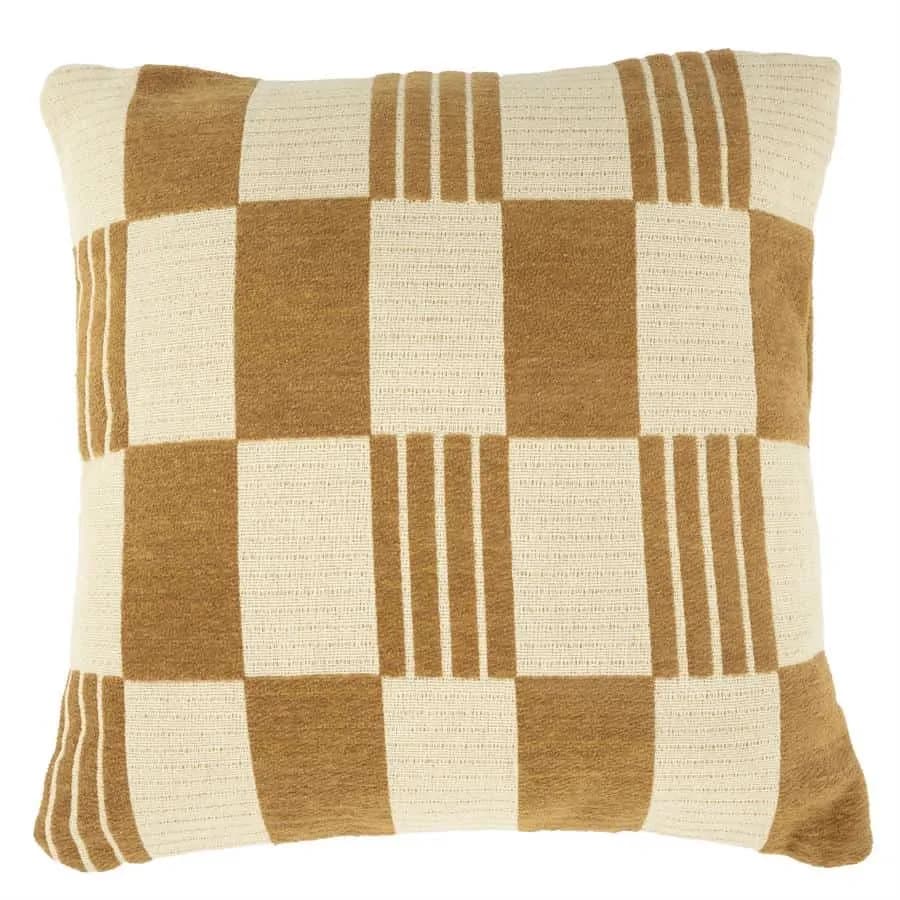 Kissen Twist 45 x 45 cm - Senfgelb - By-Boo