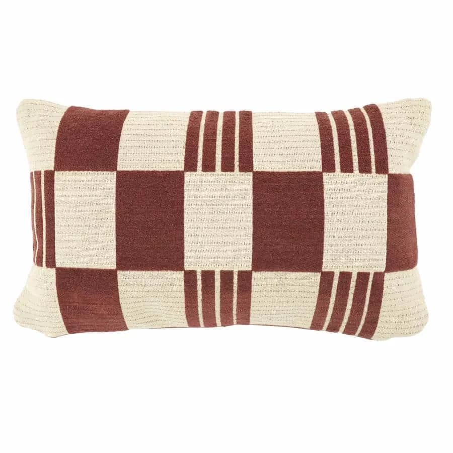 Kissen Twist 35 x 55 cm - burgunderrot - By-Boo