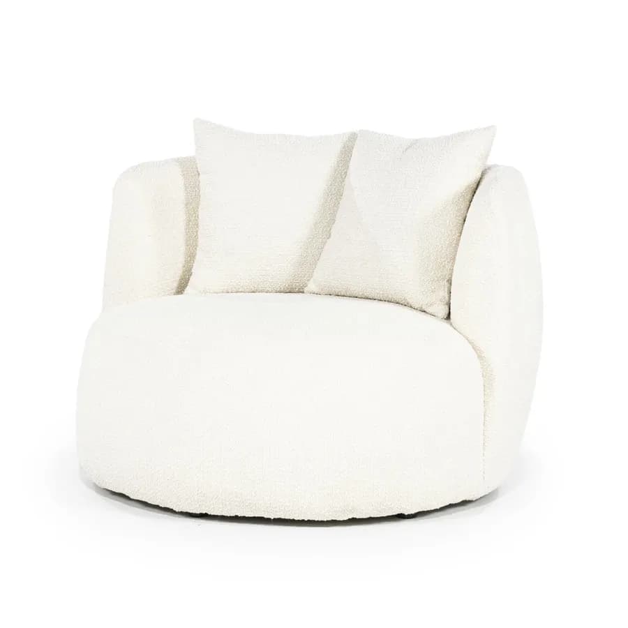 Sessel Louis mit Kissen - beige Spark - Eleonora