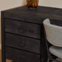 Schreibtisch Boaz Schwarz Mangoholz 145 cm - Starfurn