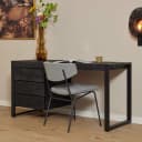 Schreibtisch Boaz Schwarz Mangoholz 145 cm - Starfurn