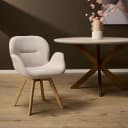 Esszimmerstuhl Jesse, drehbar, beige - Starfurn