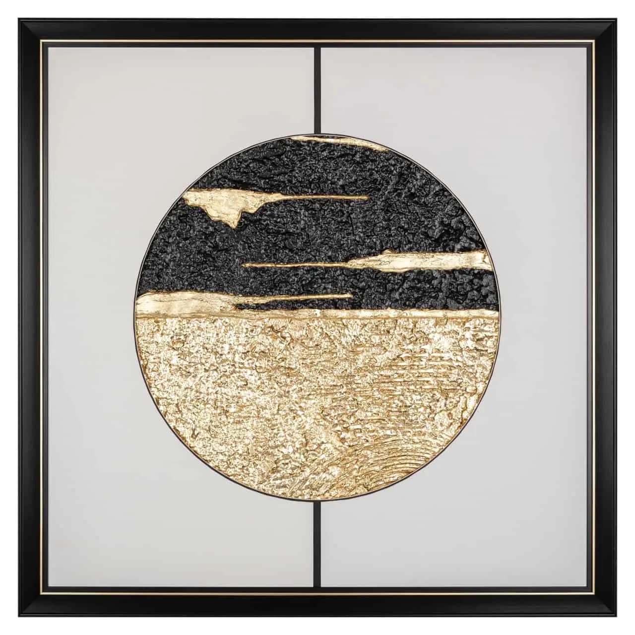Wandkunst Moon schwarz/gold - Richmond Interiors