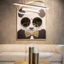 Wandkunst Panda schwarz/gold - Richmond Interiors