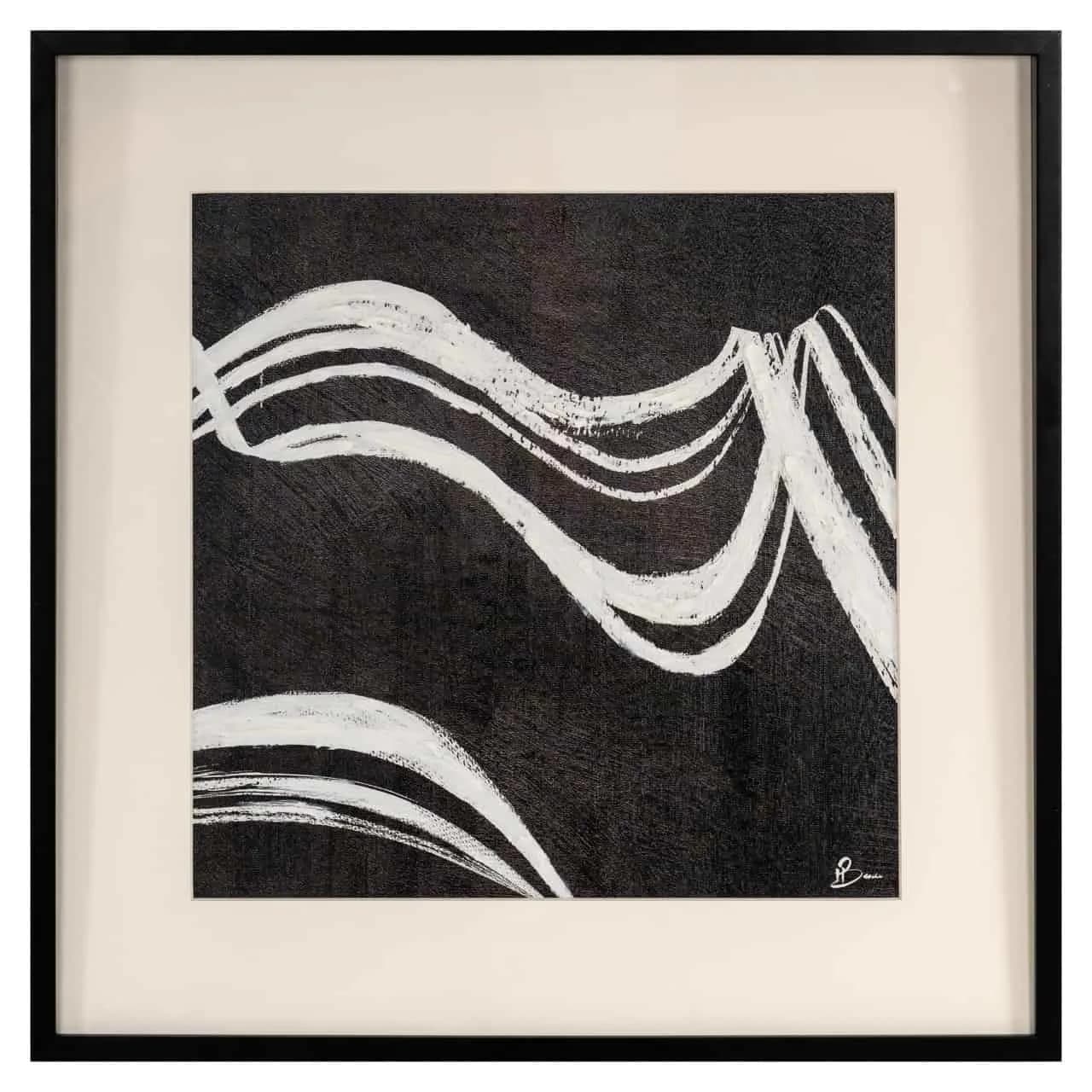 Wandkunst Jozy schwarz/weiß - Richmond Interiors