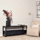 TV-Möbel Boaz Schwarz Mangoholz 150 cm - Starfurn