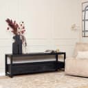 TV-Möbel Boaz Schwarz Mangoholz 180 cm - Starfurn