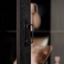 Vitrine Boaz Schwarz Mangoholz 115 cm - Starfurn