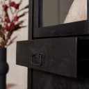 Vitrine Boaz Schwarz Mangoholz 115 cm - Starfurn