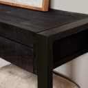 Beistelltisch Boaz, schwarz, Mangoholz, 120 cm - Starfurn