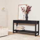 Beistelltisch Boaz, schwarz, Mangoholz, 150 cm - Starfurn