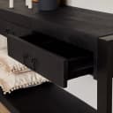 Beistelltisch Boaz, schwarz, Mangoholz, 150 cm - Starfurn