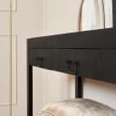 Beistelltisch Boaz, schwarz, Mangoholz, 150 cm - Starfurn