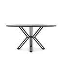 Eettafel Rond Yana Zwart | 120/140/150 cm - Benoa