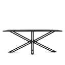 Eettafel Yana Zwart 180 - Benoa