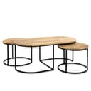 Couchtisch Rund und Oval Set aus 3 - Benoa
