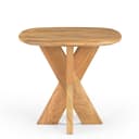 Beistelltisch Dänisch Oval Runa mit Holzgestell 60 - Benoa