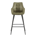 Barstoel Lucille Arm CEP 04 Army Groen - Benoa