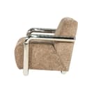 Fauteuil Chromette Taupe - By-Boo