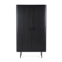 Schrank Remi 2 Tueren schwarz Mangoholz - Eleonora