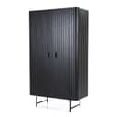 Schrank Remi 2 Tueren schwarz Mangoholz - Eleonora