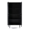 Schrank Remi 2 Tueren schwarz Mangoholz - Eleonora