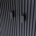 Schrank Remi 2 Tueren schwarz Mangoholz - Eleonora