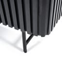 Schrank Remi 2 Tueren schwarz Mangoholz - Eleonora