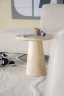 Beistelltisch Aime 45x45 Travertin - Eleonora