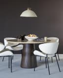Eettafel Aikin 130x77 cm Travertin - Eleonora