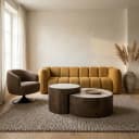 Couchtisch-Set Hazel Mangoholz - Eleonora
