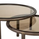 Couchtisch-Set Circo Eisen und Glas - Eleonora