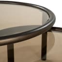 Couchtisch-Set Circo Eisen und Glas - Eleonora