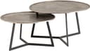 Interlagos Couchtisch 2er-Set, Raw nickel black patina - My Sons